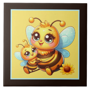 Cute insect bee lovers  tile
