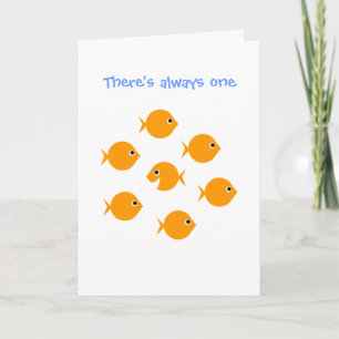 Cute Inspirational "Always One" Cartoon Greeting Card