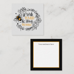 cute inspirational bee add sentiment card