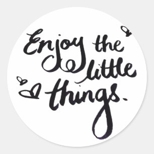 Cute Inspirational Positivity Quote Classic Round Sticker