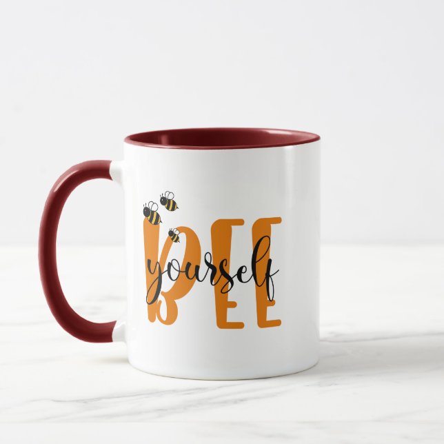 Cute Inspirational Quote Be Yourself  Mug (Left)
