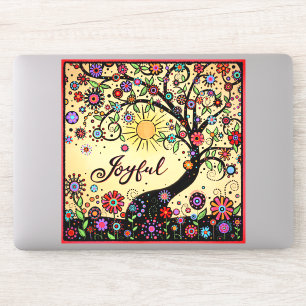Cute Inspiring Whimsical Tree Joyful One Word