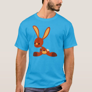 Cute Interested Cartoon Rabbit T-Shirt