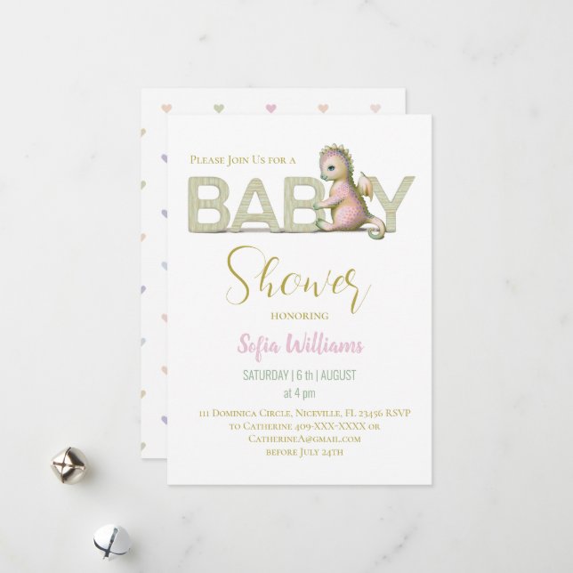 Cute invitation dragon (Devant/Arrière en situation)