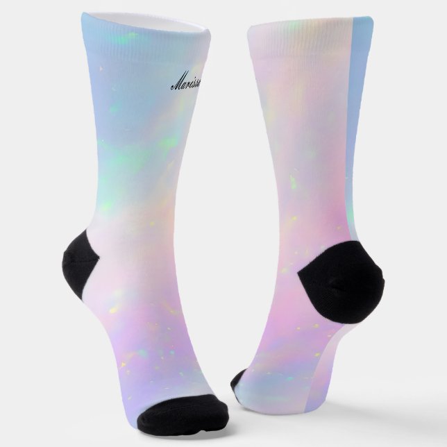 Cute Iridescent Socks (Angled)