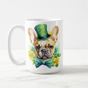 CUTE IRISH DRESSED FRENCH BULLDOG DOG COFFEE MUG