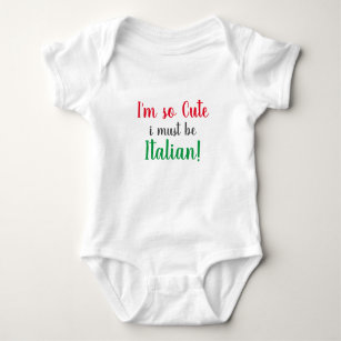 Cute Italian Baby Shower Baby Bodysuit