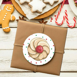 Cute Italian Cookie Classic Round Sticker