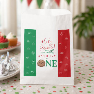 Cute Italian Meatball First Birthday Party  Favour Bag