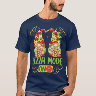 Cute Italian Summer Gnome For Women And Funny Pizz T-Shirt