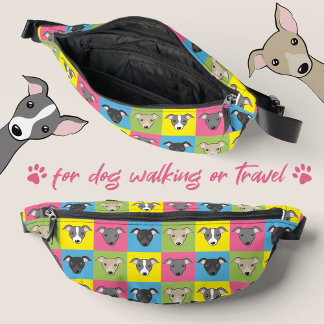 Cute Italien Greyhounds Cartoon Pop Art Motif