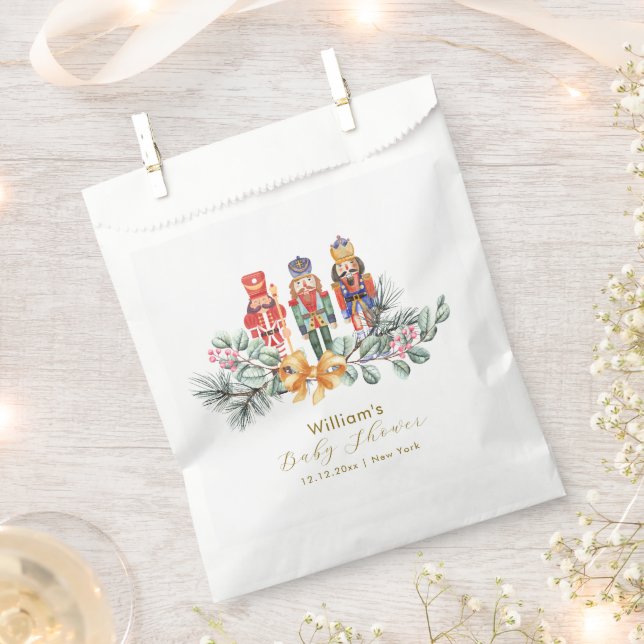 Cute It's Cold Outside Nutcracker Baby Shower  Favour Bag (Clipped)