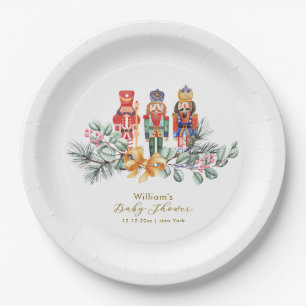 Cute It's Cold Outside Nutcracker Baby Shower Paper Plate