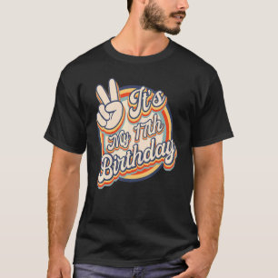 Cute It's My 17th Birthday Retro Vintage Kids 17 Y T-Shirt