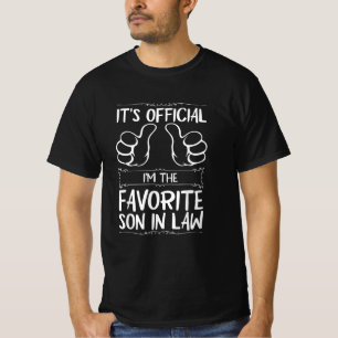 Cute It's Official I'm The Favourite Son-In-Law T-Shirt