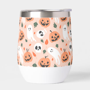 Cute Jack-O-Lantern & Ghost Pattern