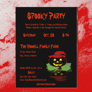 Cute Jack O'Lantern Costume Halloween Party Postcard