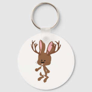 Cute Jackalope Keychain