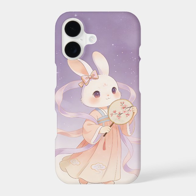 Cute Jade Rabbit iPhone Case (Verso)