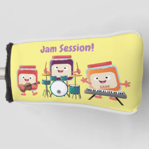 Cute jam session cartoon musician humour golf head cover