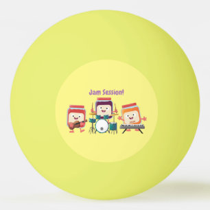 Cute jam session cartoon musician humour ping pong ball