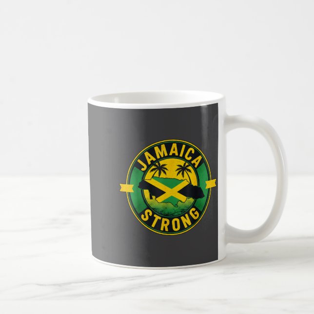 Cute Jamaican Flag Coffee Mug (Right)