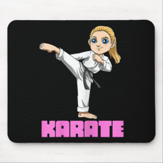 Cute Japan And Karate Girl Mouse Pad