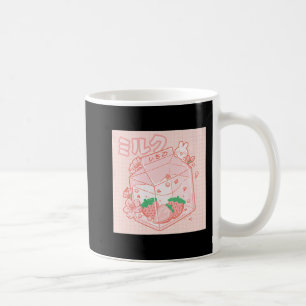 Cute Japanese Kawaii Anime Aesthetic Pink Strawber Coffee Mug