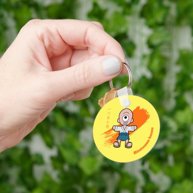 Cute Japanese Monster Hitotsume-kozo Keychain (Hand)