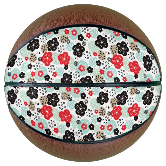 Cute Japanese patterns design Basketball (Front)