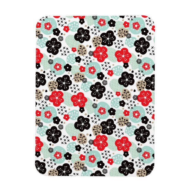 Cute Japanese patterns design Magnet (Vertical)