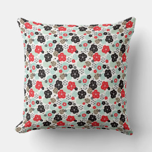 Cute Japanese patterns design Throw Pillow