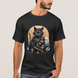 Cute Japanese Samurai Cat Shirt Tattoo 2023 Kawaii