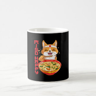 Cute Japanese Shiba Inu Dog Miso Soup Coffee Mug