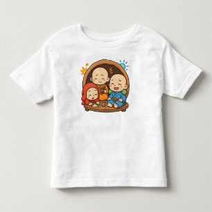 Cute Japanese Style Monks Graphic Tee