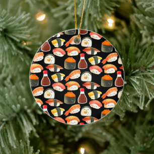 Cute Japanese Sushi Ceramic Ornament