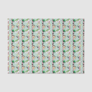 Cute Japanese Sushi Lover Golfing Pattern  Tissue Paper