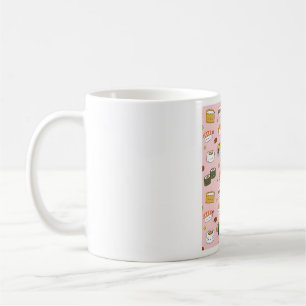 Cute Japanese Sushi Pattern Coffee Mug
