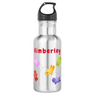 Cute jelly babies candy sweets cartoon 532 ml water bottle