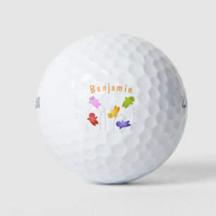 Cute jelly babies candy sweets cartoon golf balls