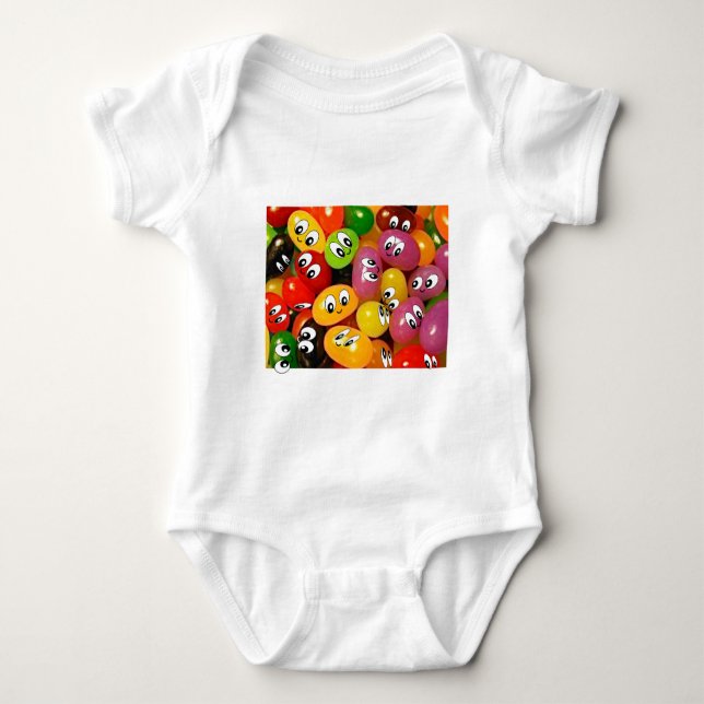 Cute Jelly Bean Baby Bodysuit (Front)