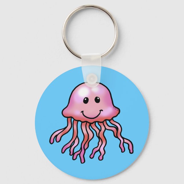 Cute jellyfish keychain (Front)
