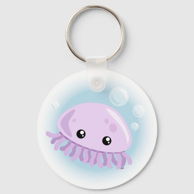 Cute Jellyfish Keychain (Front)