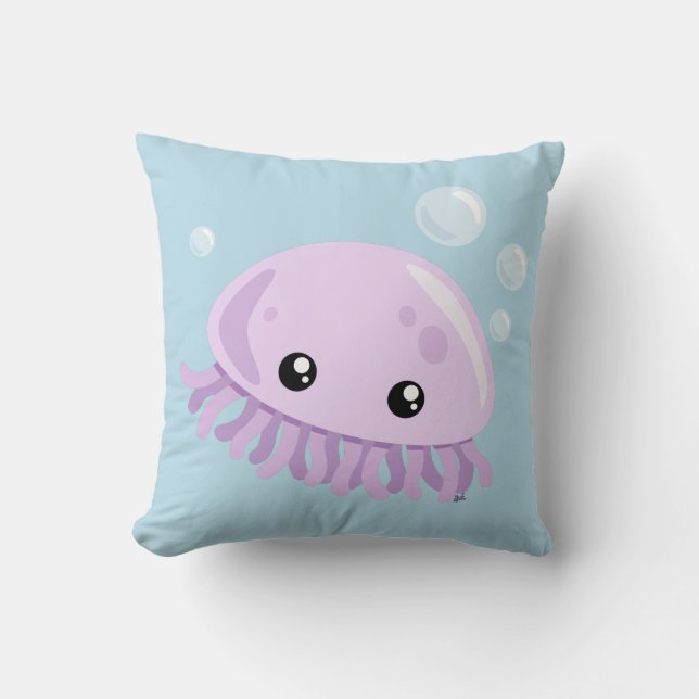 Cute Jellyfish Lancer Oreiller (Recto)