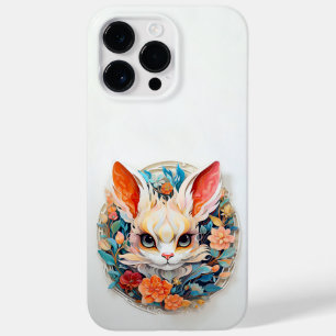 Cute Jerboa with flowers Paper Cutout Case-Mate iPhone 14 Pro Max Case