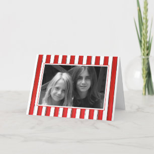 Cute Jingle Bells Fun Simple 1 Photo Family Holiday Card