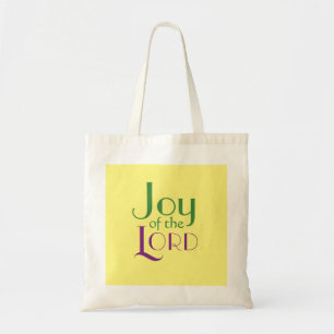 Cute Joy of the Lord Christian Bible Verse Simple Tote Bag