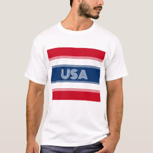 Cute July 4th Red White and Blue USA Patriotic T-Shirt