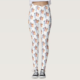 Cute Jump for joy quote funny Adult Apron Leggings