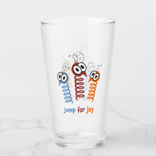 Cute Jump for joy quote funny Glass